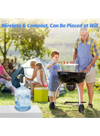 NOVA TECH USB Rechargeable 5 Gallon Water Bottle Pump | Portable Electric Water Dispenser with One-Touch Operation & Food Grade Silicone Hose