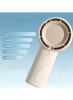 NOVA TECH Handheld Turbo Fan | Portable USB Rechargeable Personal Cooling Fan | 5-Speed Mini Fan for Travel, Outdoor, Home & Office
