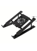 Adjustable Laptop Cooling Stand with High Airflow Cooling Fan | Portable Ergonomic Laptop & Tablet Stand