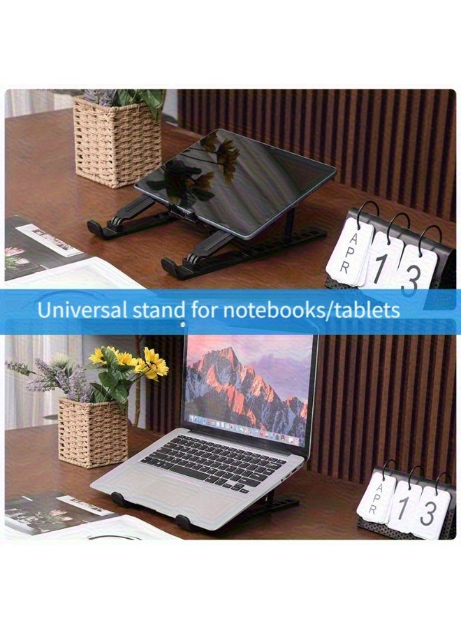 Adjustable Laptop Cooling Stand with High Airflow Cooling Fan | Portable Ergonomic Laptop & Tablet Stand