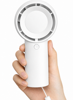 NOVA TECH Handheld Turbo Fan | Portable USB Rechargeable Personal Cooling Fan | 5-Speed Mini Fan for Travel, Outdoor, Home & Office