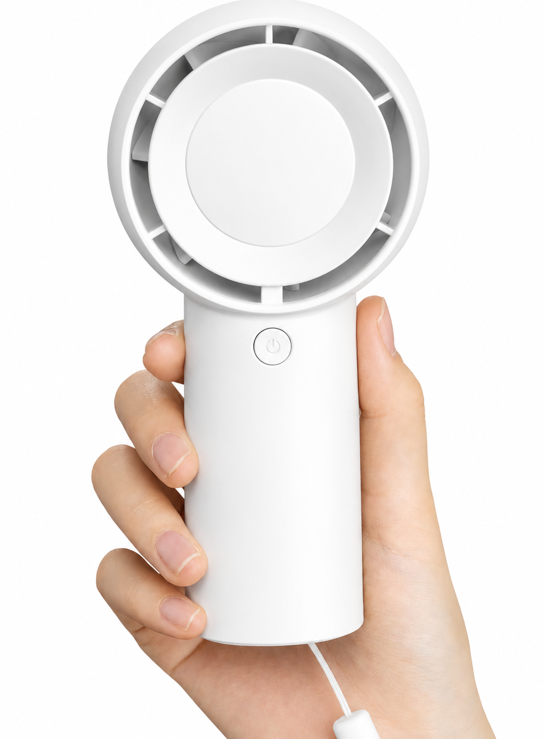 NOVA TECH Handheld Turbo Fan | Portable USB Rechargeable Personal Cooling Fan | 5-Speed Mini Fan for Travel, Outdoor, Home & Office