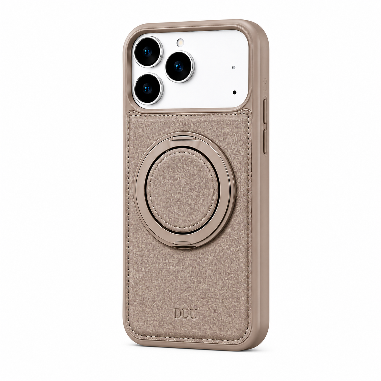 MagSafe Ring Stand Case – Magnetic Leather Phone Case with 360° Rotating Kickstand