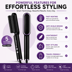 Nova Tech Hair Straightener Brush – Fast Heating Anti-Scald Electric Hair Styling Comb