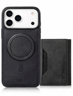 MagSafe Wallet Phone Case – Magnetic Leather Card Holder Cover with Detachable RFID Wallet