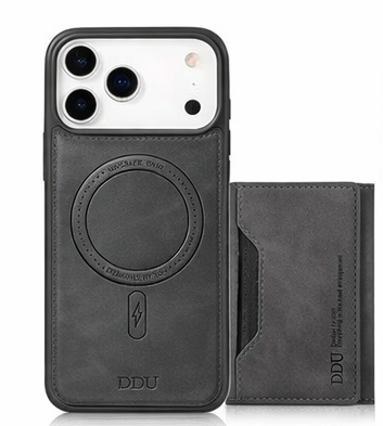 Magnetic Wallet Case – iPhone 17 Pro Max (RFID, Card Holder)