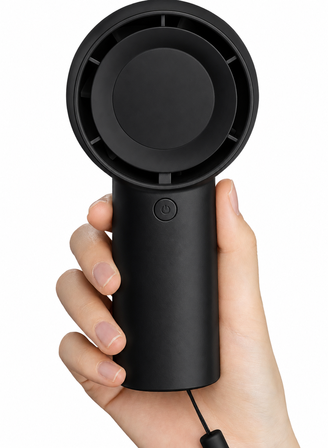 NOVA TECH Handheld Turbo Fan | Portable USB Rechargeable Personal Cooling Fan | 5-Speed Mini Fan for Travel, Outdoor, Home & Office
