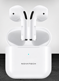 NOVA TECH Air-B7 Bluetooth 5.4 Wireless Earbuds | Active Noise Cancellation, HD Microphone, Premium Stereo Sound & USB-C Charging Case