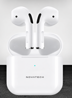 NOVA TECH Air-B7 Bluetooth 5.4 Wireless Earbuds | Active Noise Cancellation, HD Microphone, Premium Stereo Sound & USB-C Charging Case