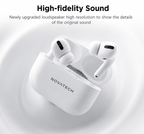 NOVA TECH Air-B7 Bluetooth 5.4 Wireless Earbuds | Active Noise Cancellation, HD Microphone, Premium Stereo Sound & USB-C Charging Case